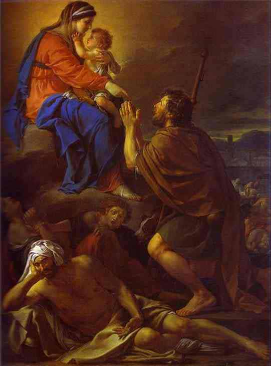 Jacques-Louis David Saint Roch Interceding with the Virgin for the Plague Stricken